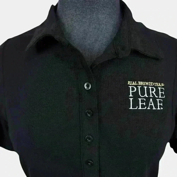 OGIO button up collared Pure Leaf golf shirt‎ black medium - Picture 5 of 9